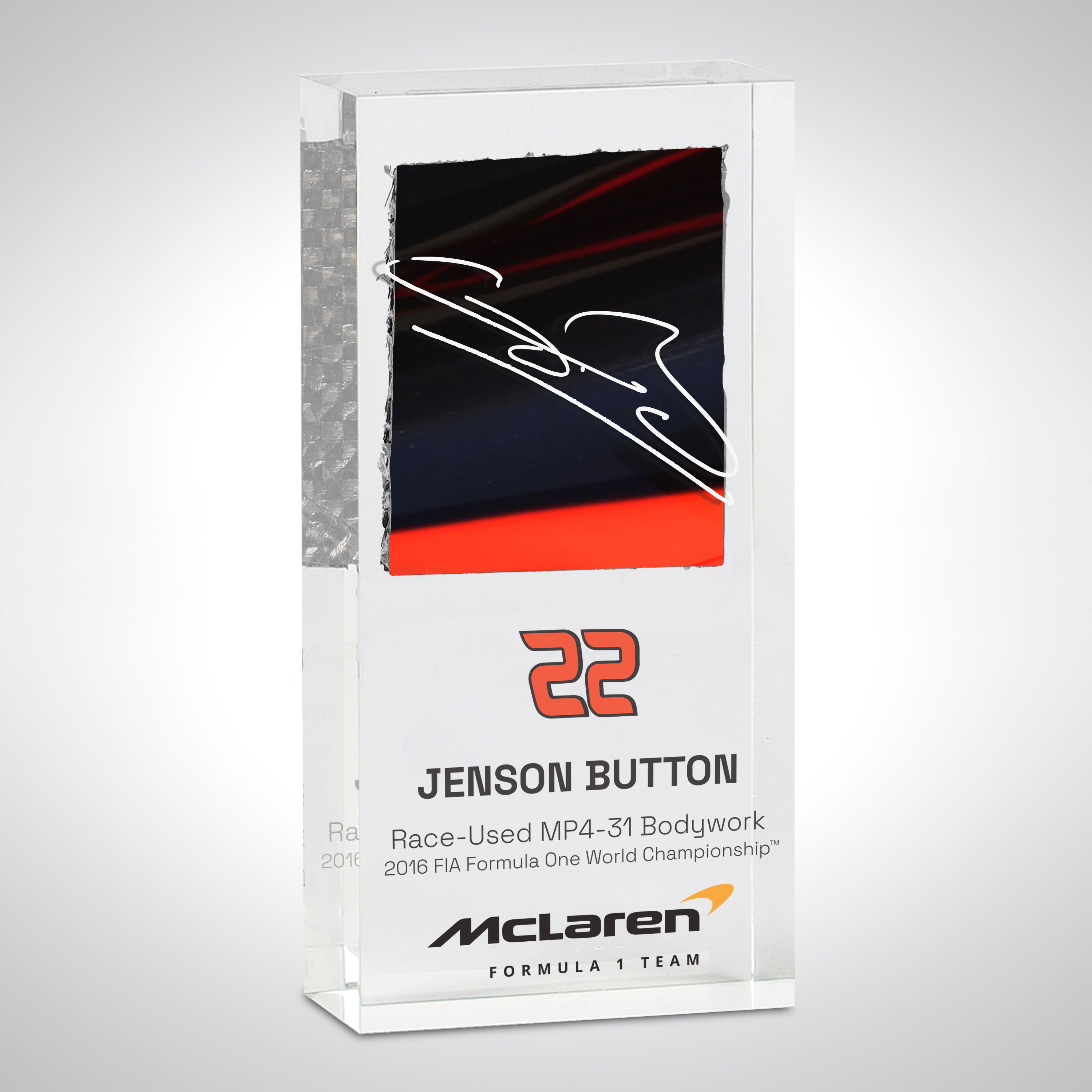 Jenson Button McLaren Bodywork In Acrylic 2016