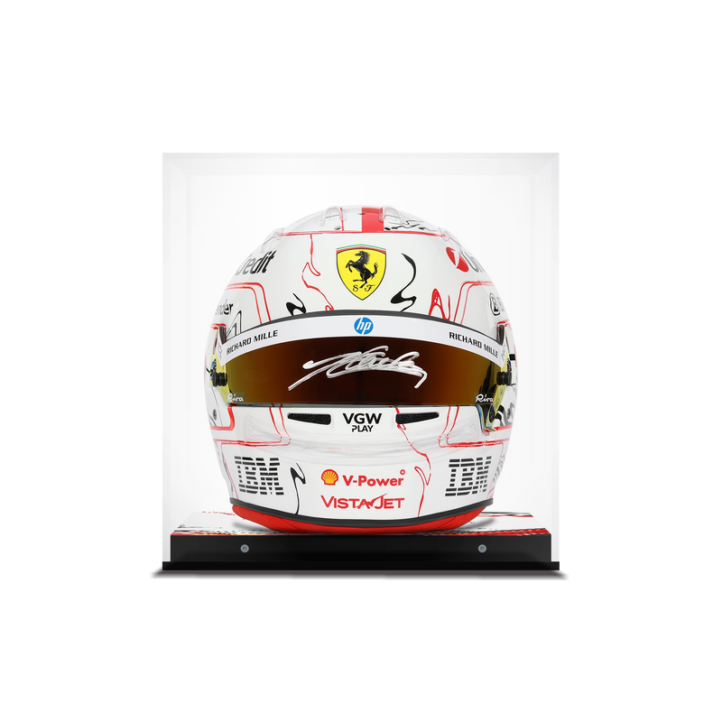 Charles Leclerc Signed 2025 Season Ferrari Replica Helmet - Japanese GP