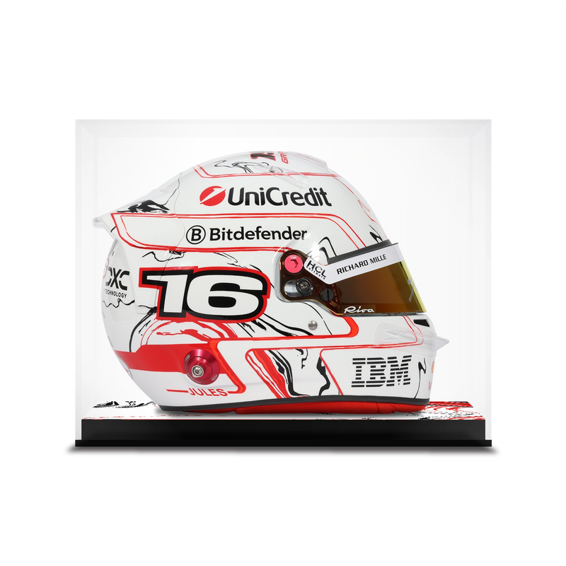 Charles Leclerc Signed 2025 Season Ferrari Replica Helmet - Japanese GP