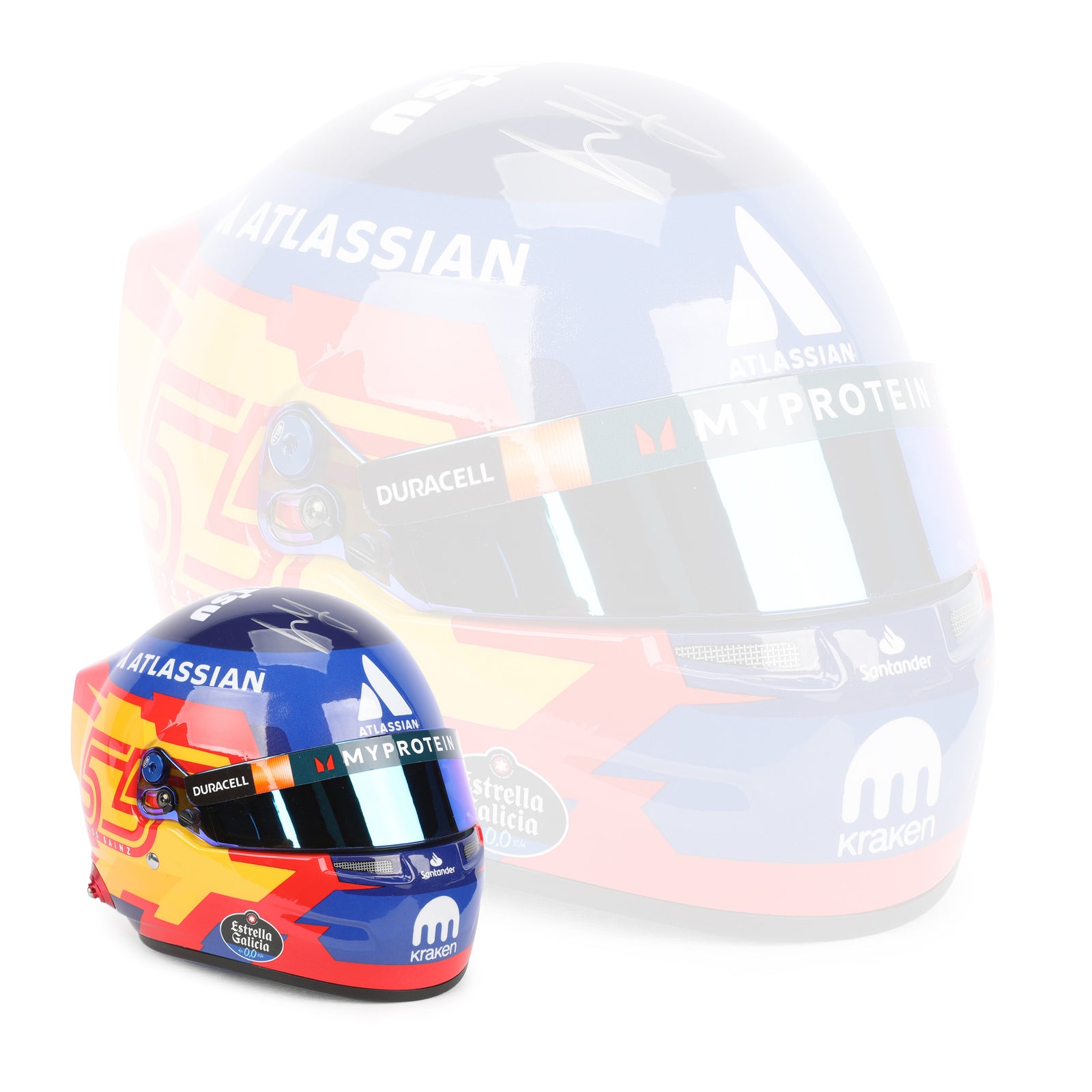 Carlos Sainz 2025 Signed 1:2 Scale Helmet