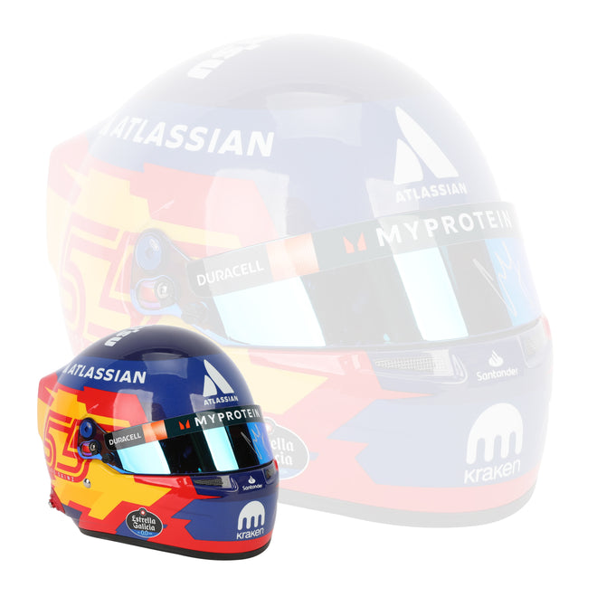 Carlos Sainz 2025 Signed 1:2 Scale Helmet