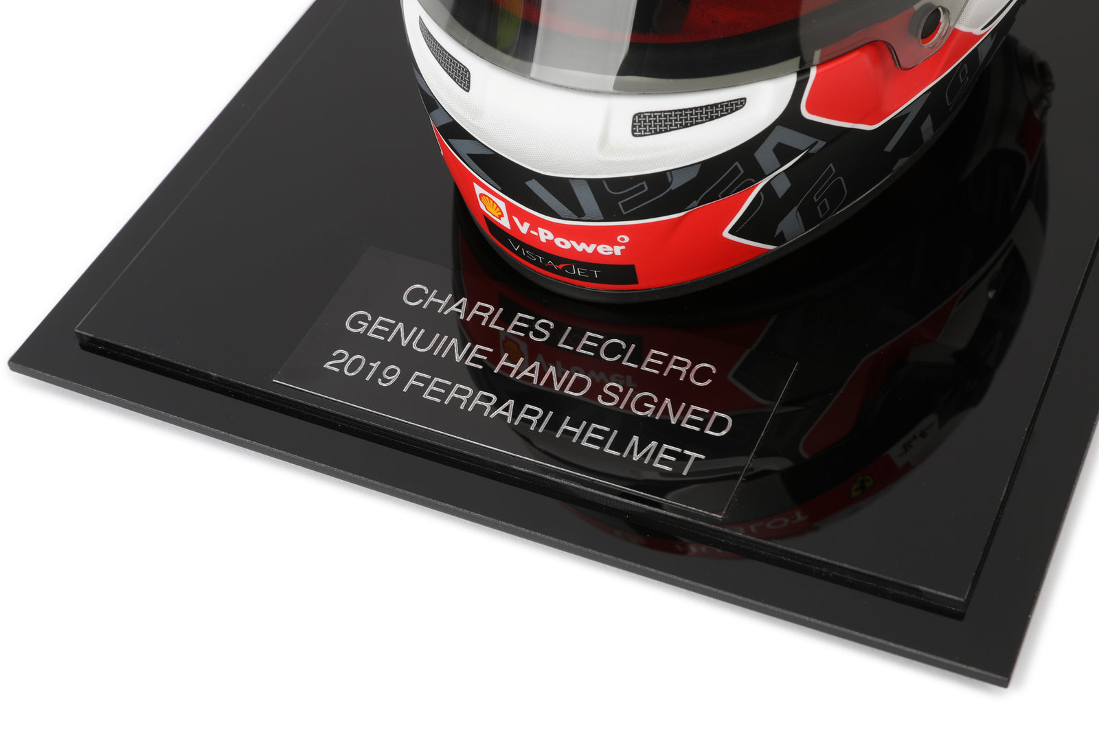 LOT 278 - Charles Leclerc 2019 1:2 Signed Mini Helmet