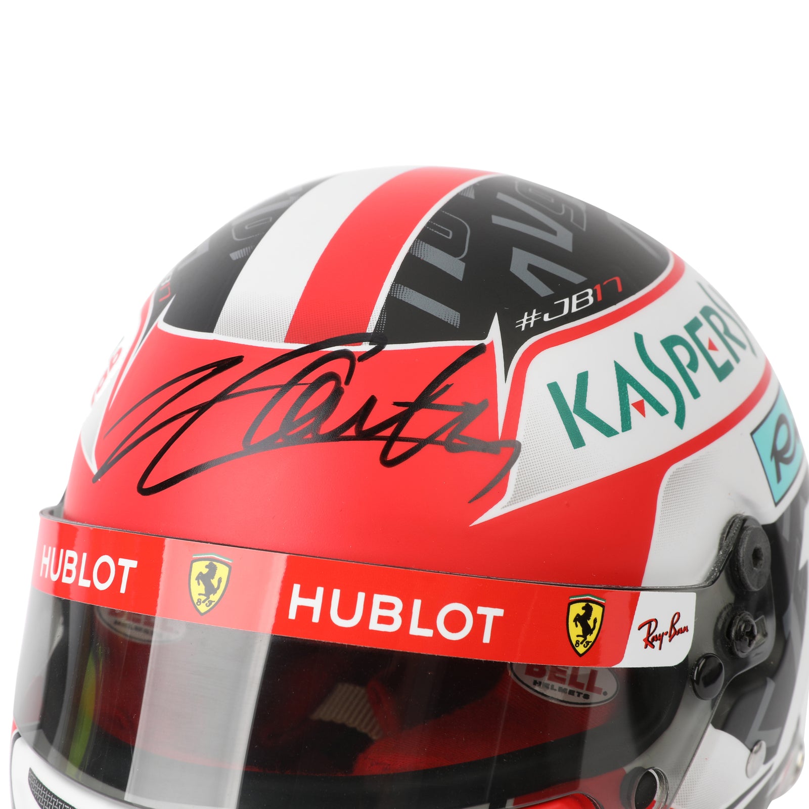 LOT 278 - Charles Leclerc 2019 1:2 Signed Mini Helmet