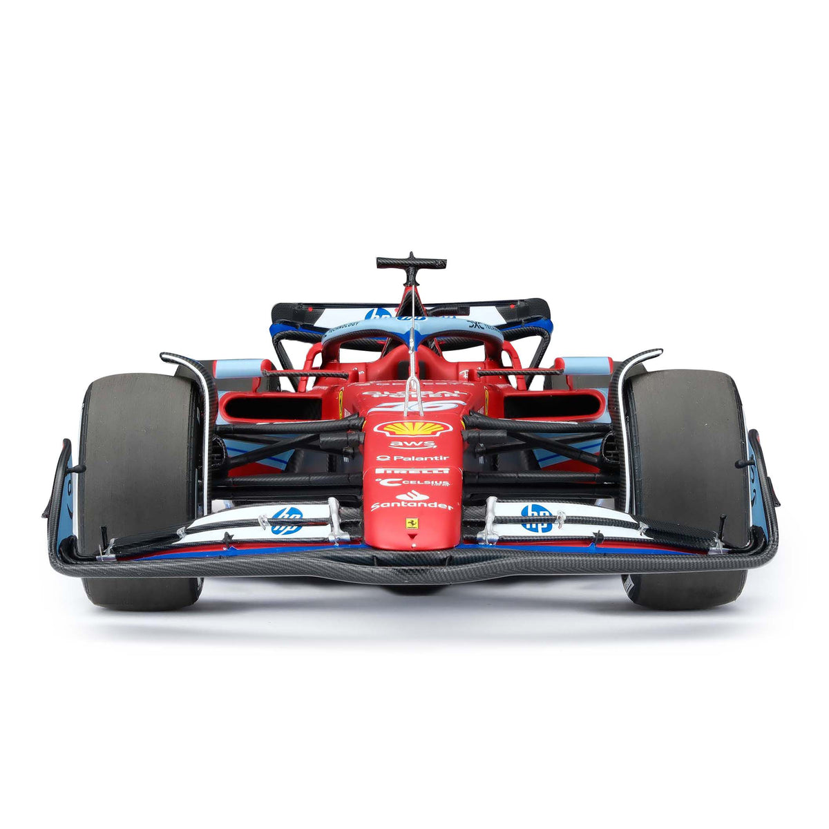Charles Leclerc driving his Ferrari through the esses at the Circuit of the Americas in Austin