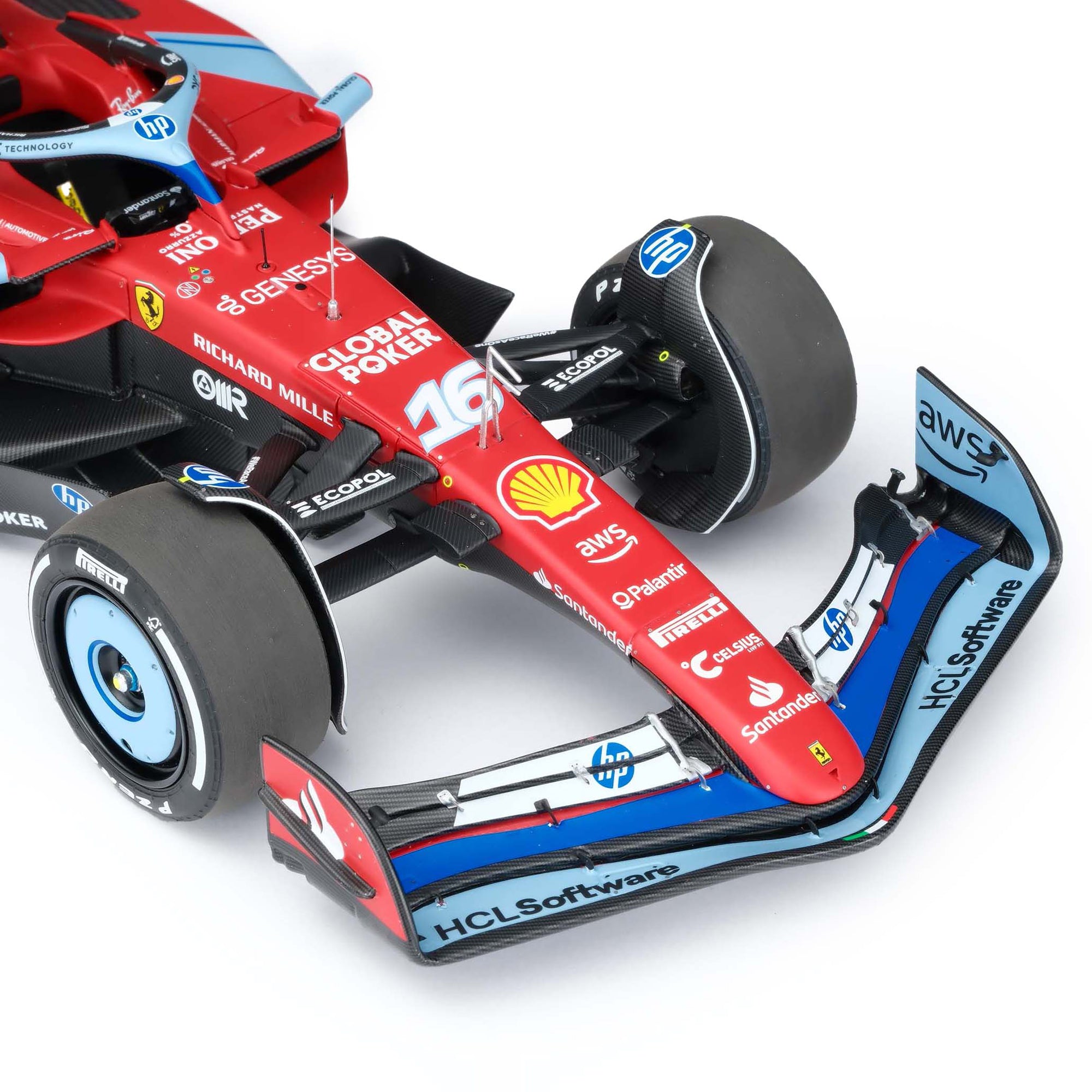 Charles Leclerc 2024 Ferrari SF-24 1:18 Scale Model Miami GP