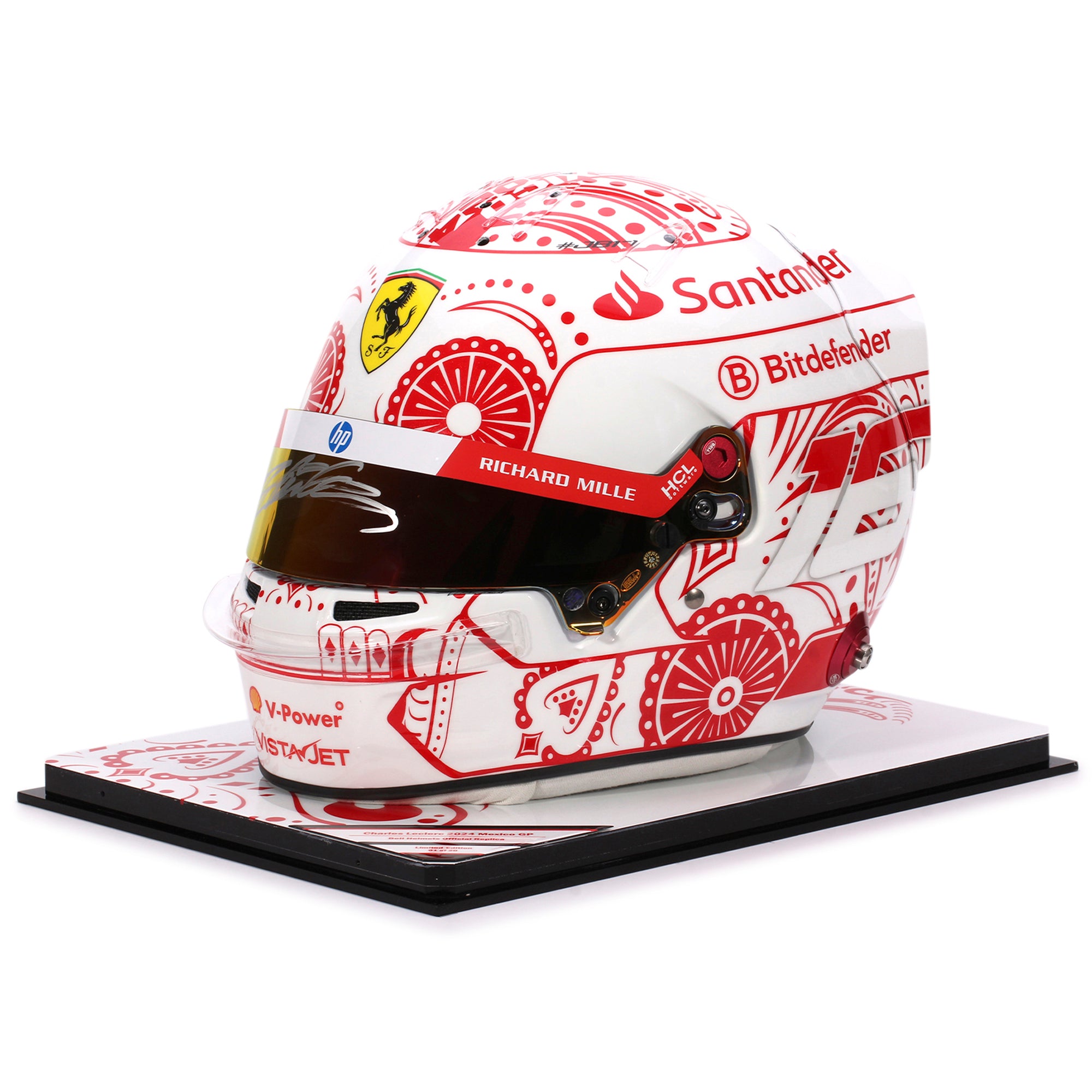 Charles Leclerc 2024 Mexican GP 1:1 Signed Helmet