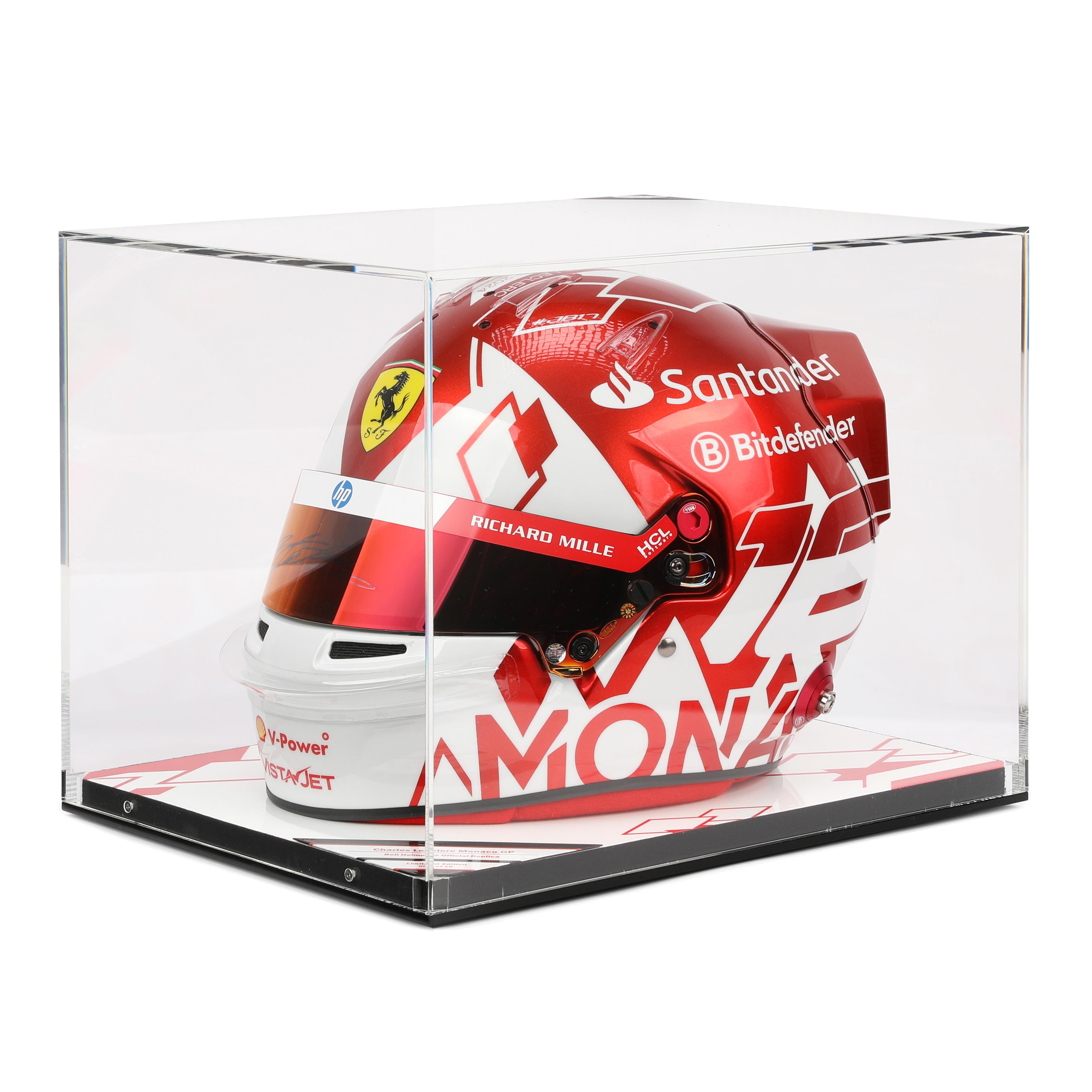 Charles Leclerc 2024 Monaco Grand Prix Signed Official Replica Helmet