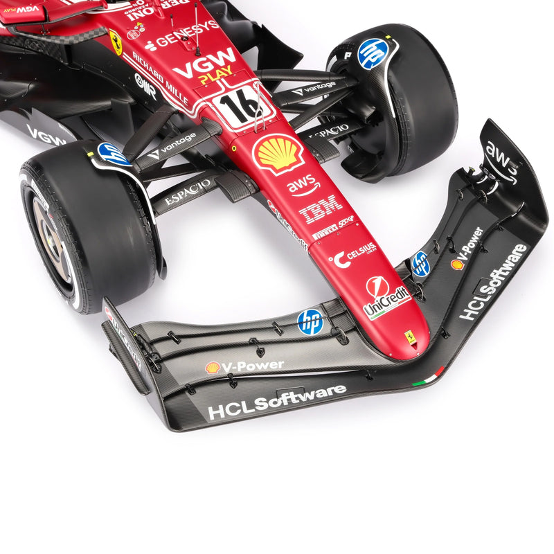Charles Leclerc 2025 Ferrari SF-25 1:8 Scale Model - Italian GP Amalgam Collection
