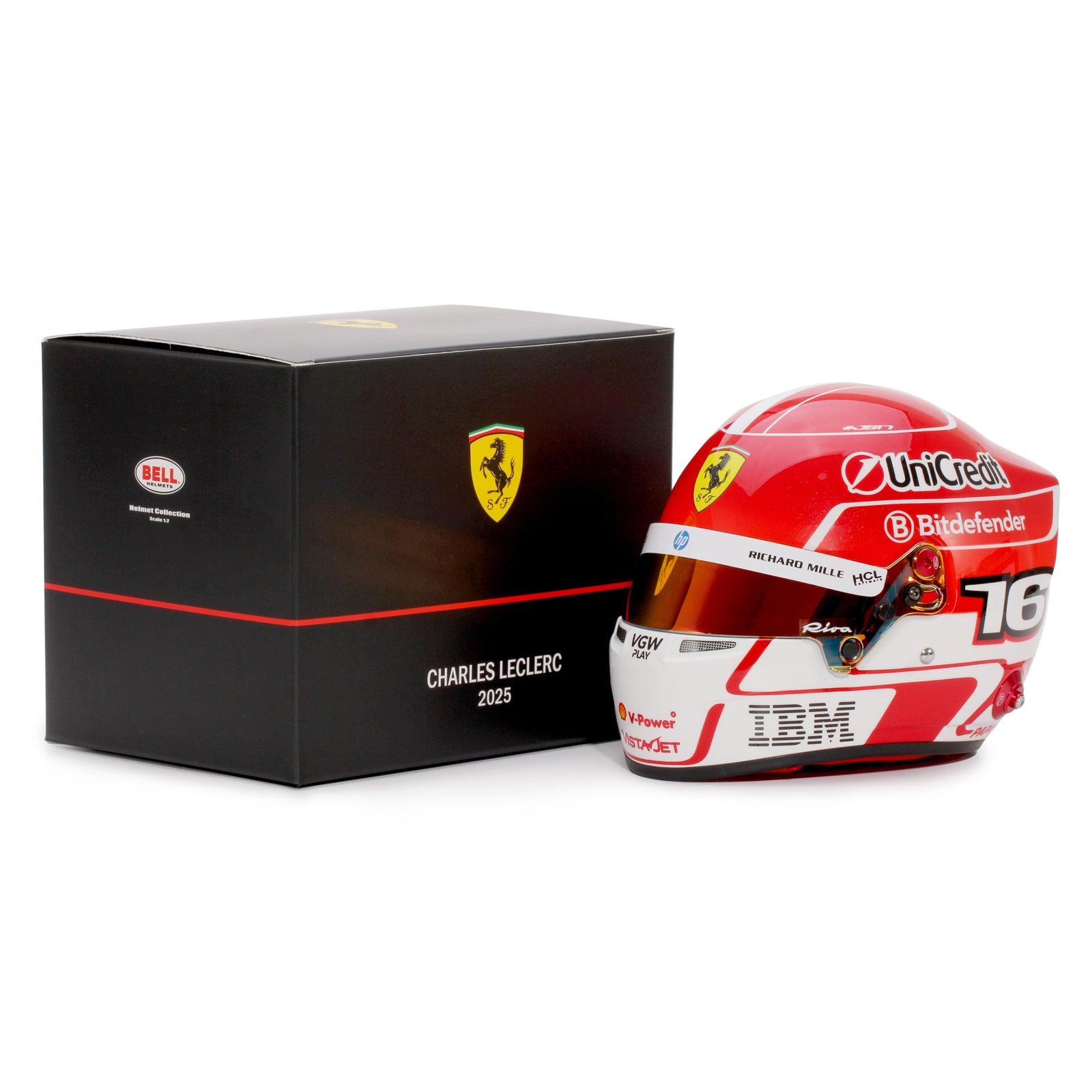 Charles Leclerc 2025 Season Ferrari 1:2 Scale Helmet