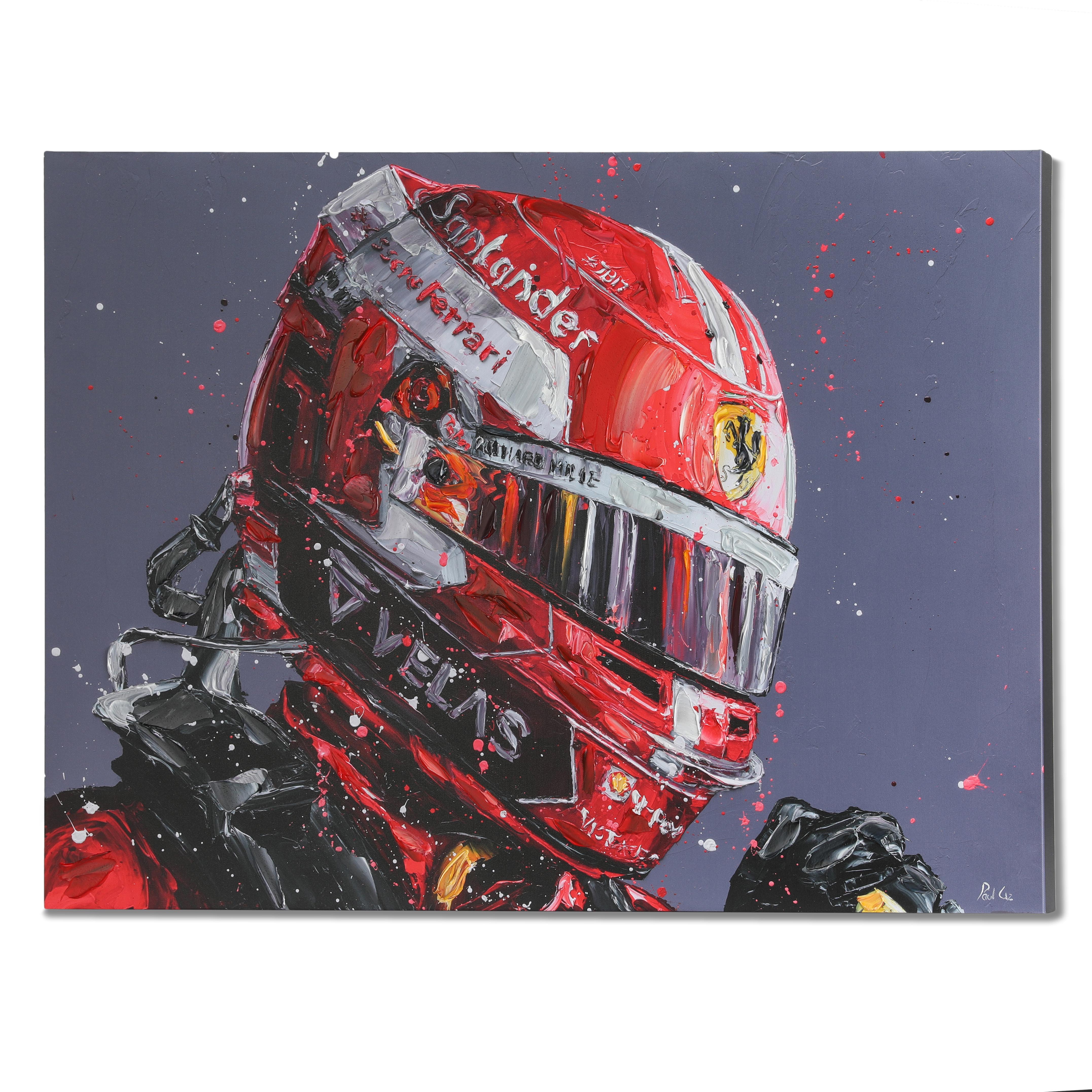 Charles Leclerc 2022 Hand Embellished Canvas - Paul Oz