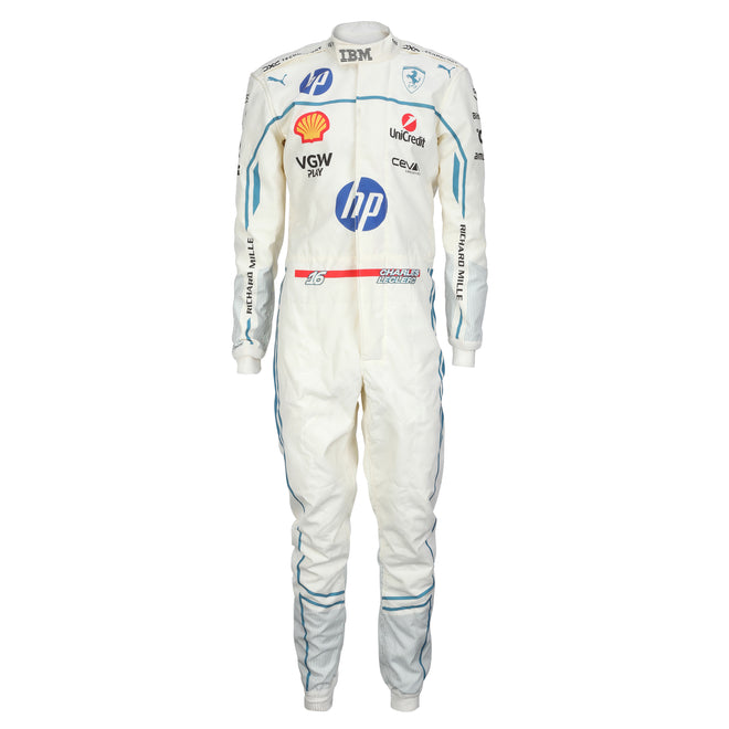 LOT 043 - Charles Leclerc Race-Used 2025 Suit - Monaco GP