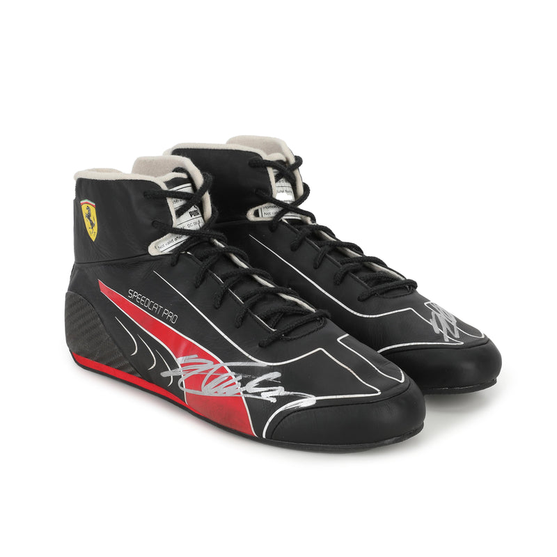 Charles Leclerc 2022 Signed Race Used Scuderia-Ferrari Boots