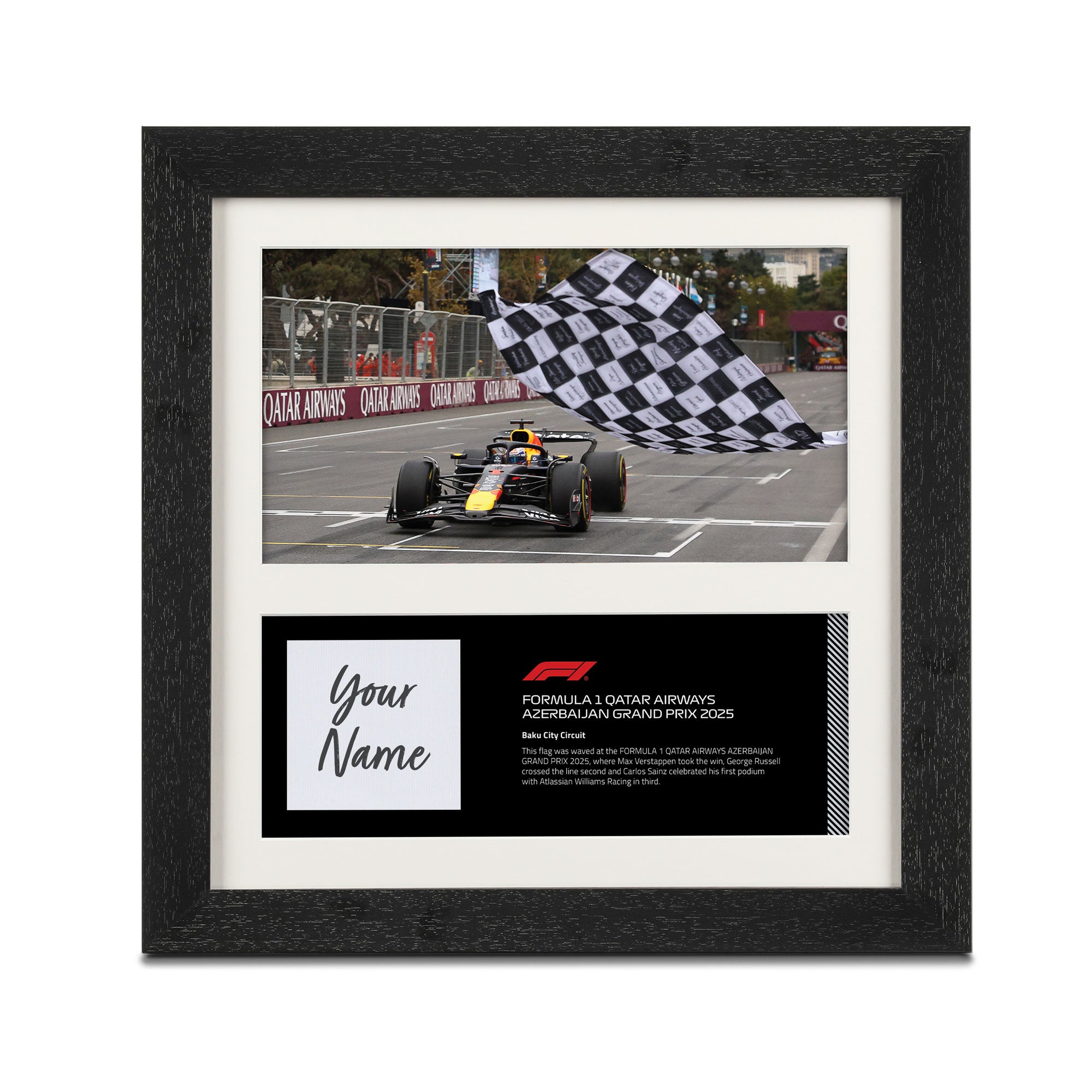 Own the Chequered Flag 2025 Azerbaijan Grand Prix – F1 Authentics