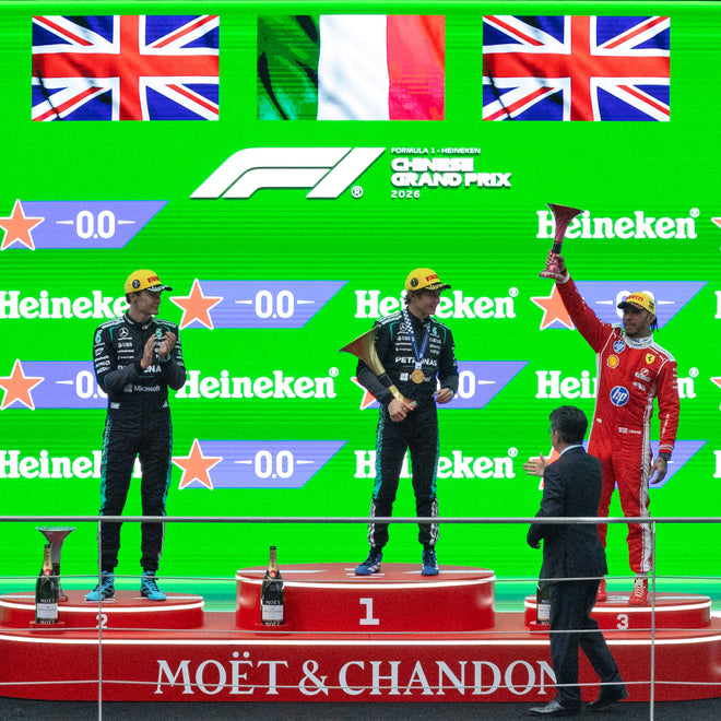 Personalised Chinese GP 2027 F1® chequered flag authentic Formula 1 collector keepsake