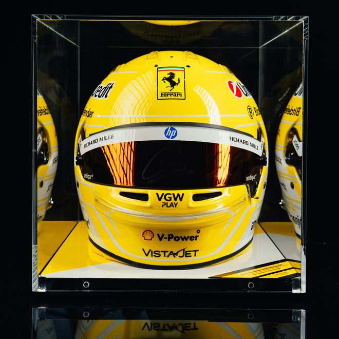 LOT 509 - Lewis Hamilton 2025 Ferrari 1:1 Bell Replica Signed Helmet – Italy GP