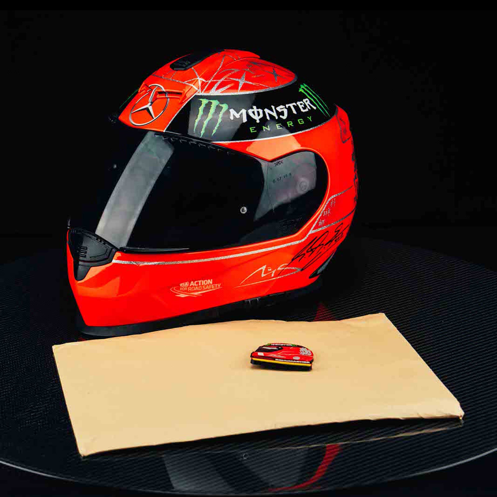 Season Launch LOT 043 – Michael Schumacher 2012 Motorcycle Helmet - Signed COA