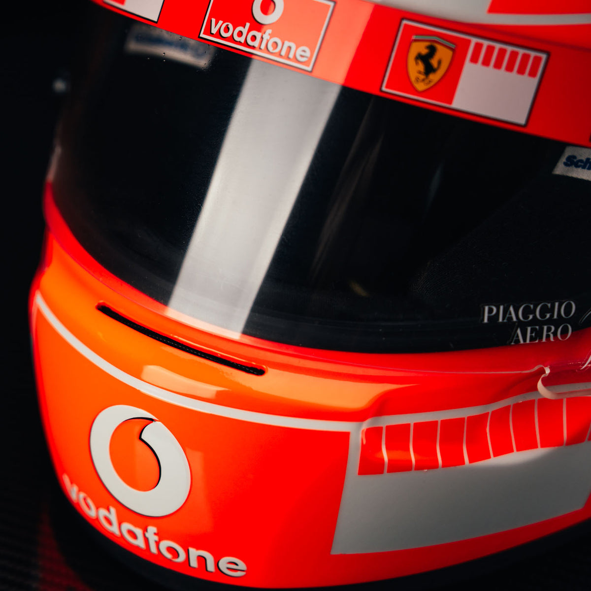 The Austin Auction LOT 025 - Michael Schumacher Signed 2006 Ferrari-Design Replica Helmet – Limited Edition 017/150