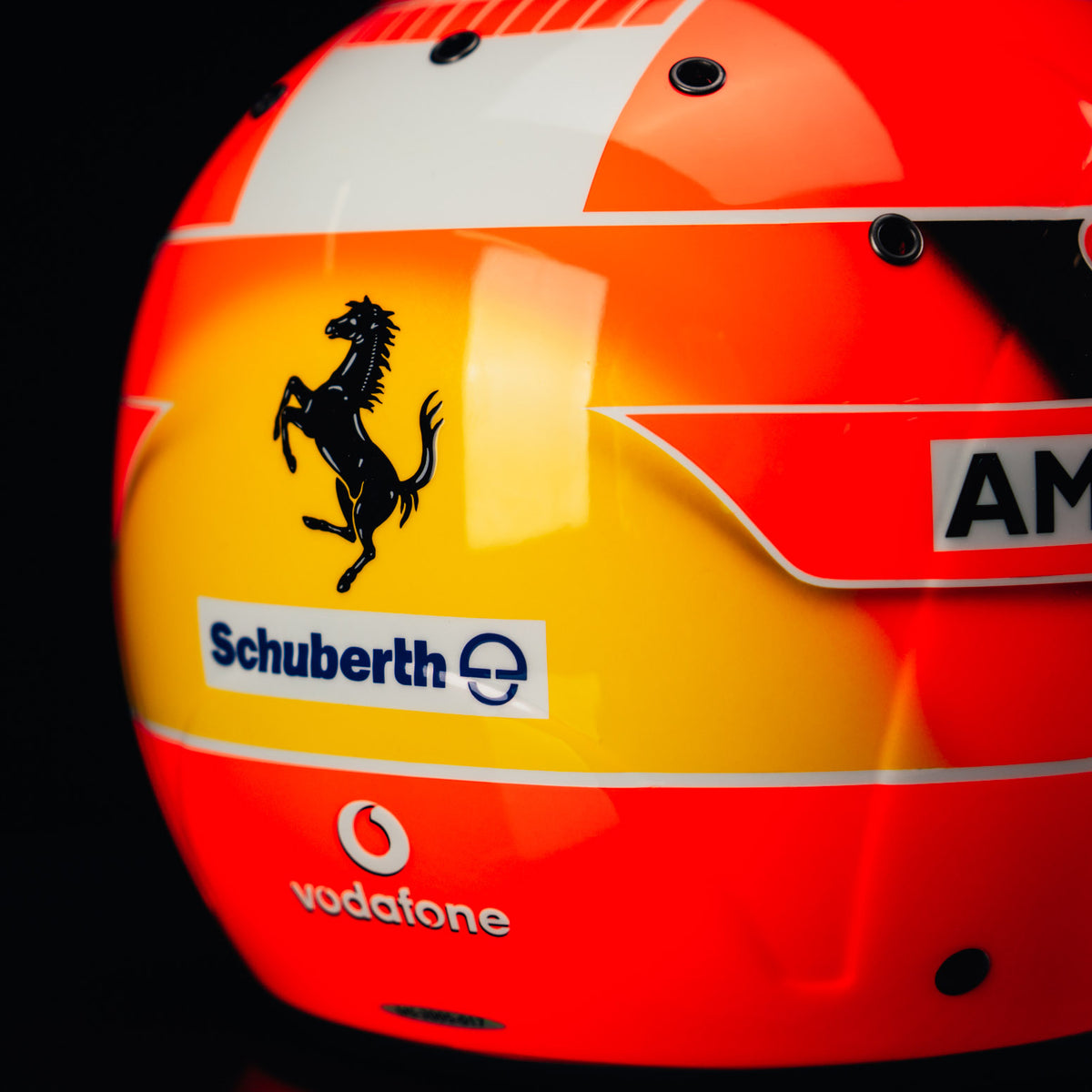 The Austin Auction LOT 025 - Michael Schumacher Signed 2006 Ferrari-Design Replica Helmet – Limited Edition 017/150