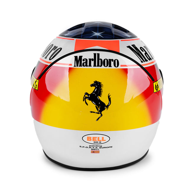 LOT 514 - Michael Schumacher 1998 Scuderia Ferrari Helmet - Barcelona Test Used Bell COA