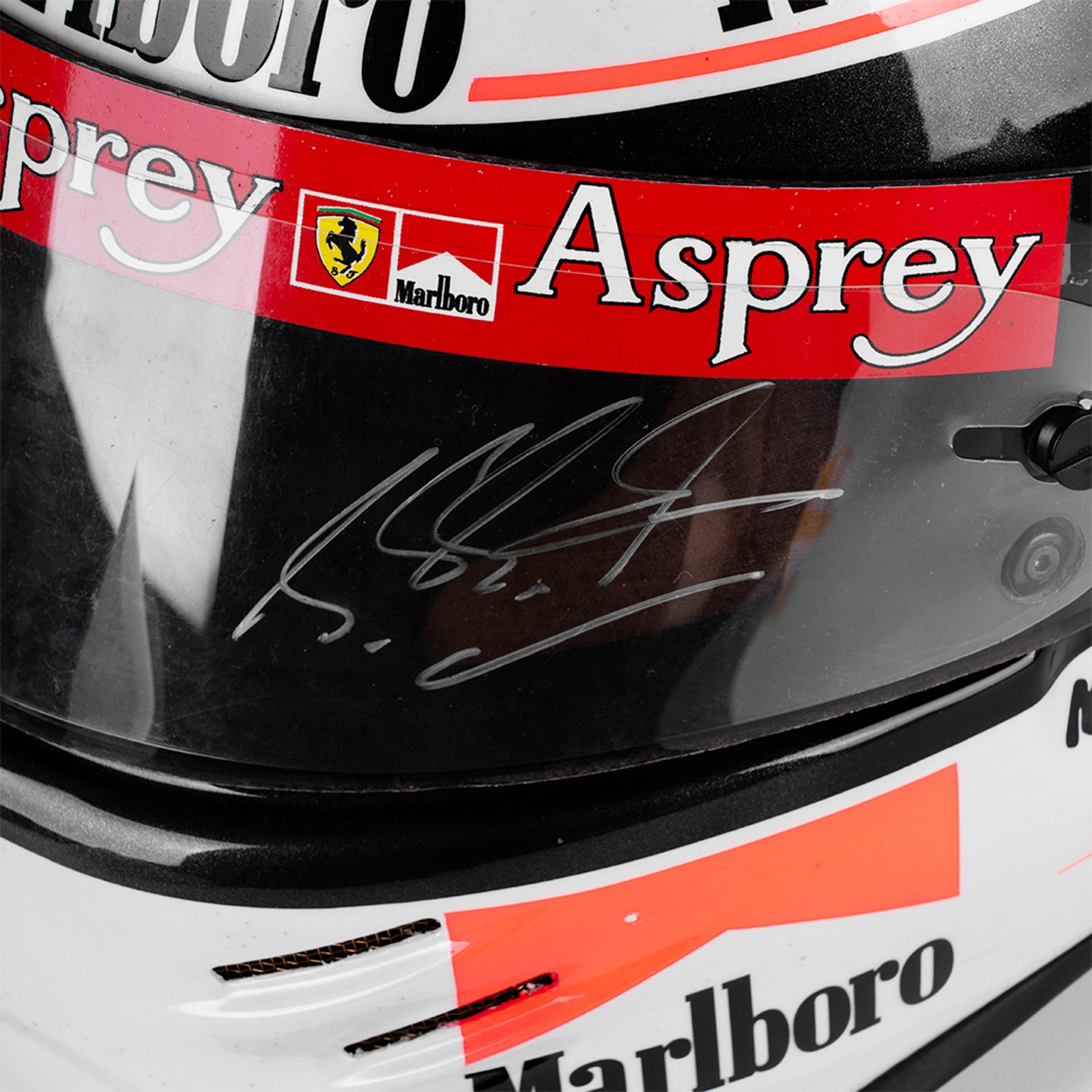 LOT 507 - Michael Schumacher 1998 Barcelona Grand Prix Used Ferrari Helmet