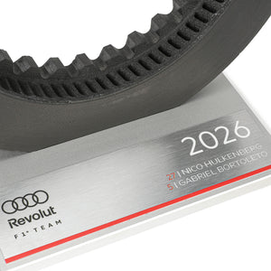 Audi Revolut F1® Team 2026 Dual-Signed Race-Used Rear Brake Disc Display