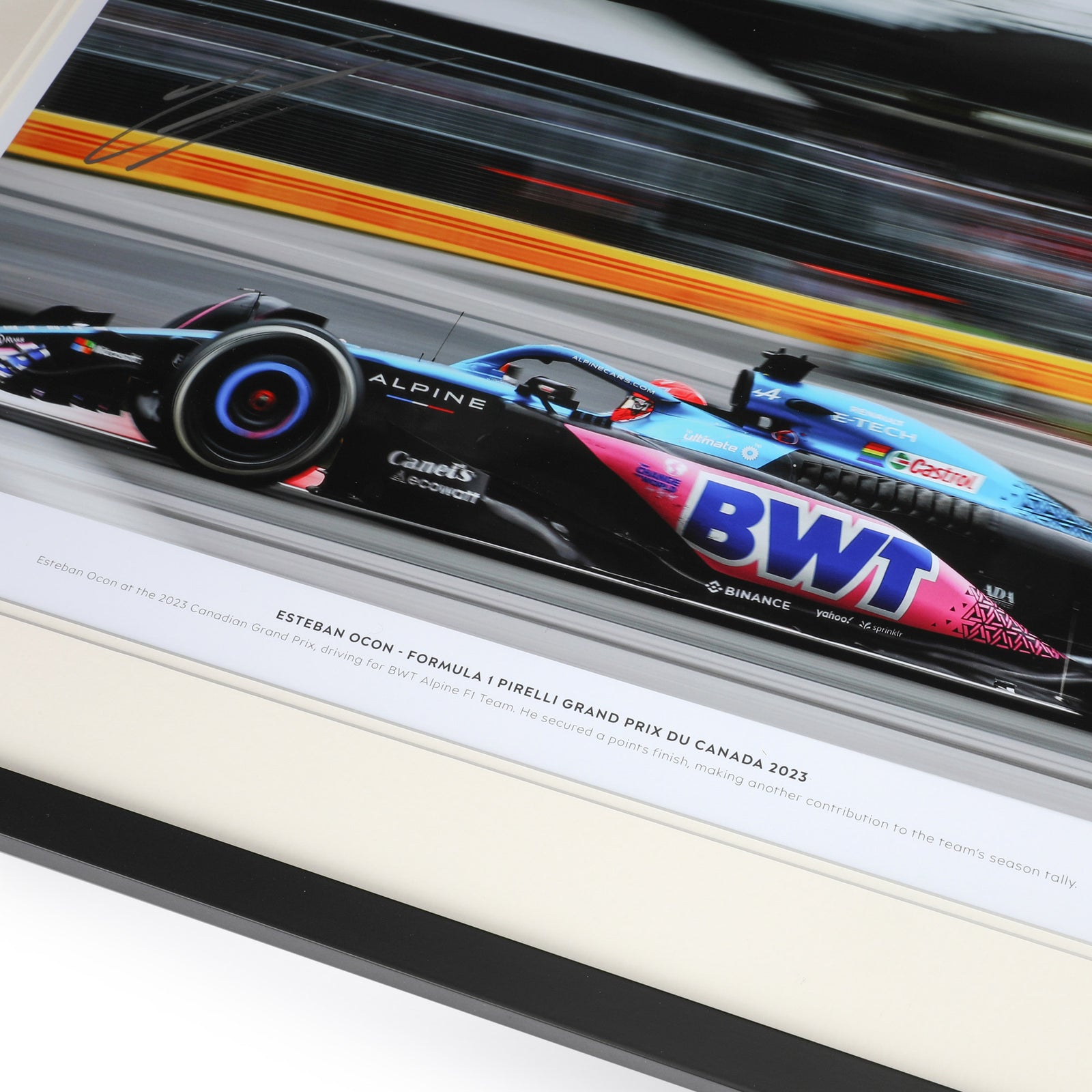 Esteban Ocon 2023 Signed Team Photo – Canadian GP