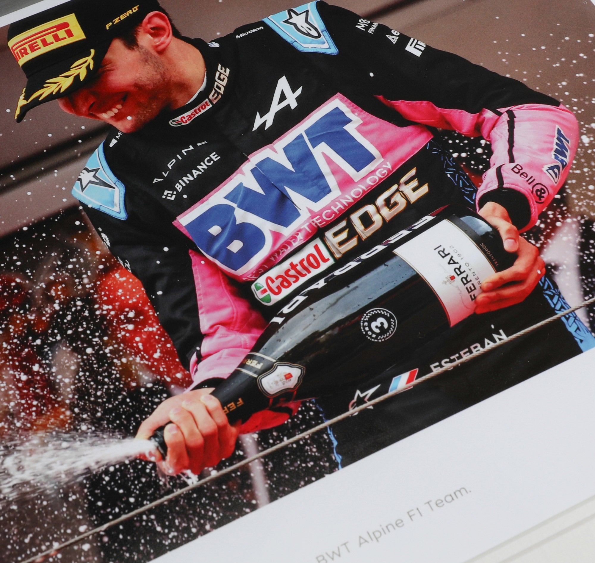 Limited-Edition Esteban Ocon 2023 Signed Photo Collage – Monte Carlo