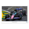 Esteban Ocon 2024 Signed Alpine F1 Team Print - Brazilian GP