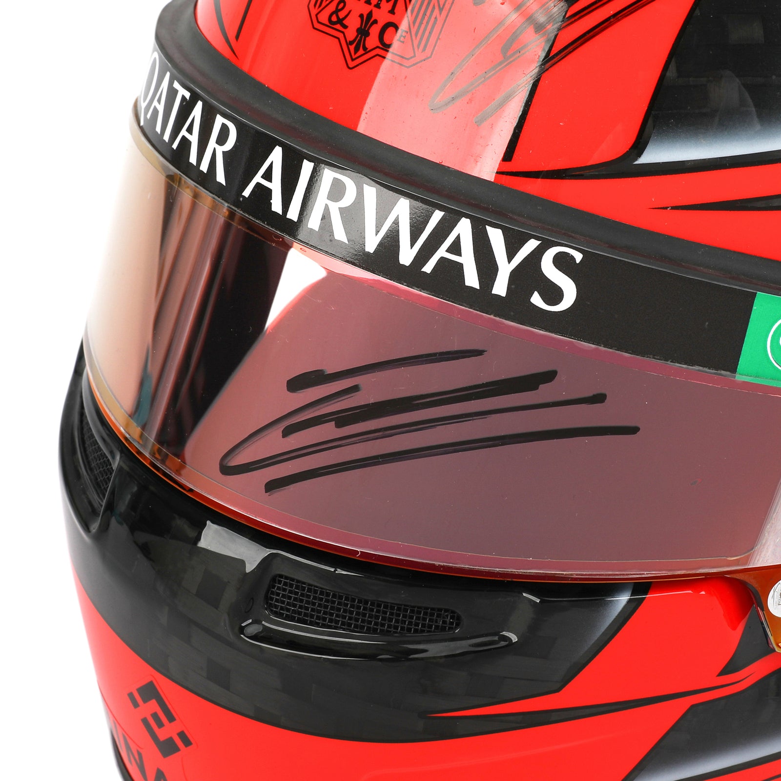 LOT 625 - Esteban Ocon Signed 2024 BWT Alpine F1 Team Race Used Helmet - Qatar GP