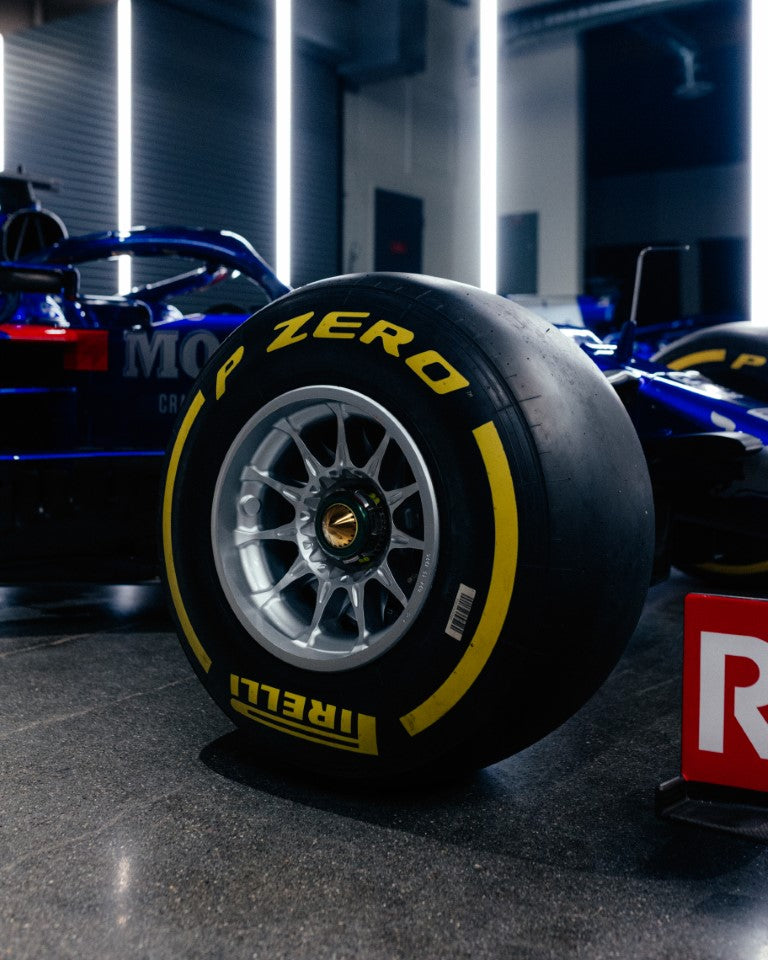 Toro Rosso STR14-04 P2 finishing rolling chassis from the 2019 Formula 1 season, authentic collector memorabilia