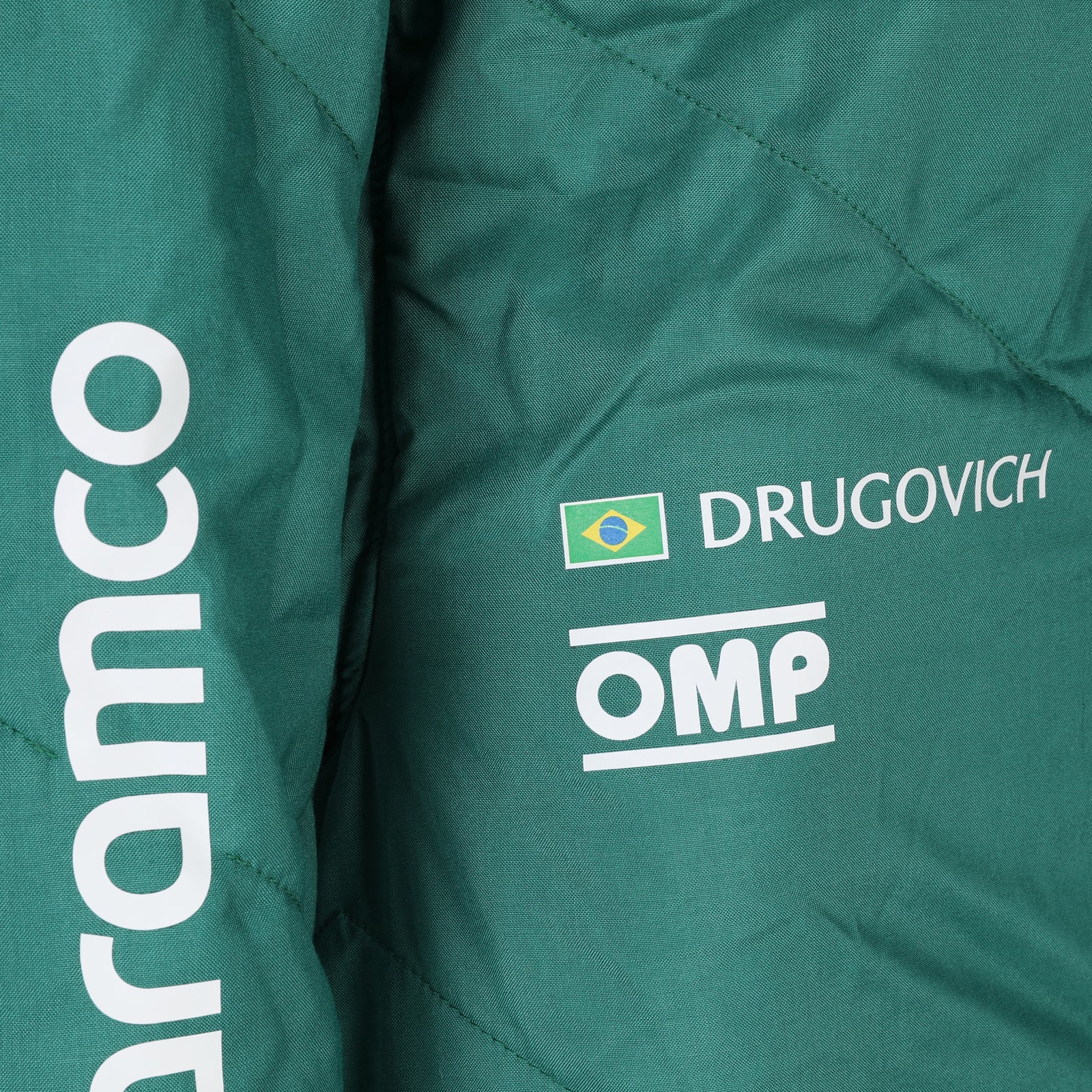Felipe Drugovich 2024 Aston Martin Aramco F1 Team race-used suit premium Formula 1 collectible