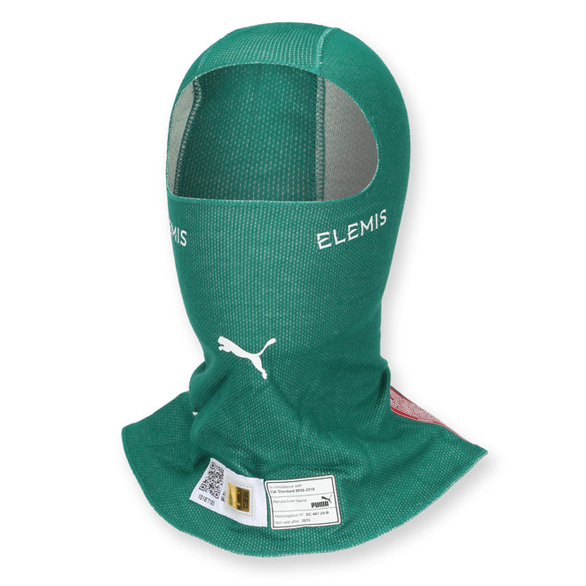 Auction LOT 097 - Felipe Drugovich 2025 Aston Martin Aramco F1® Team Race Spec Balaclava