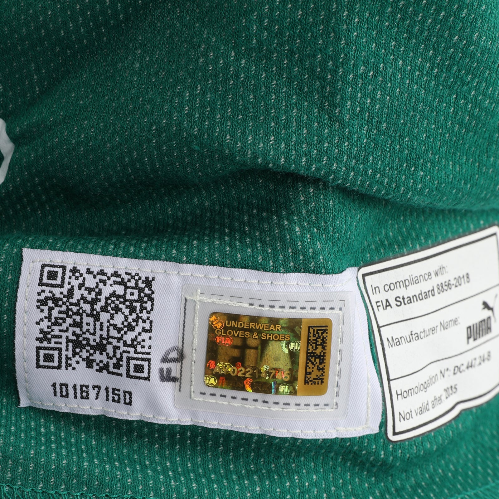 Auction LOT 097 - Felipe Drugovich 2025 Aston Martin Aramco F1® Team Race Spec Balaclava