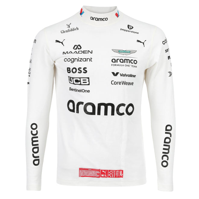 Felipe Drugovich race spec Aston Martin Aramco F1 Team 2025 Nomex from the Brazil Grand Prix memorabilia
