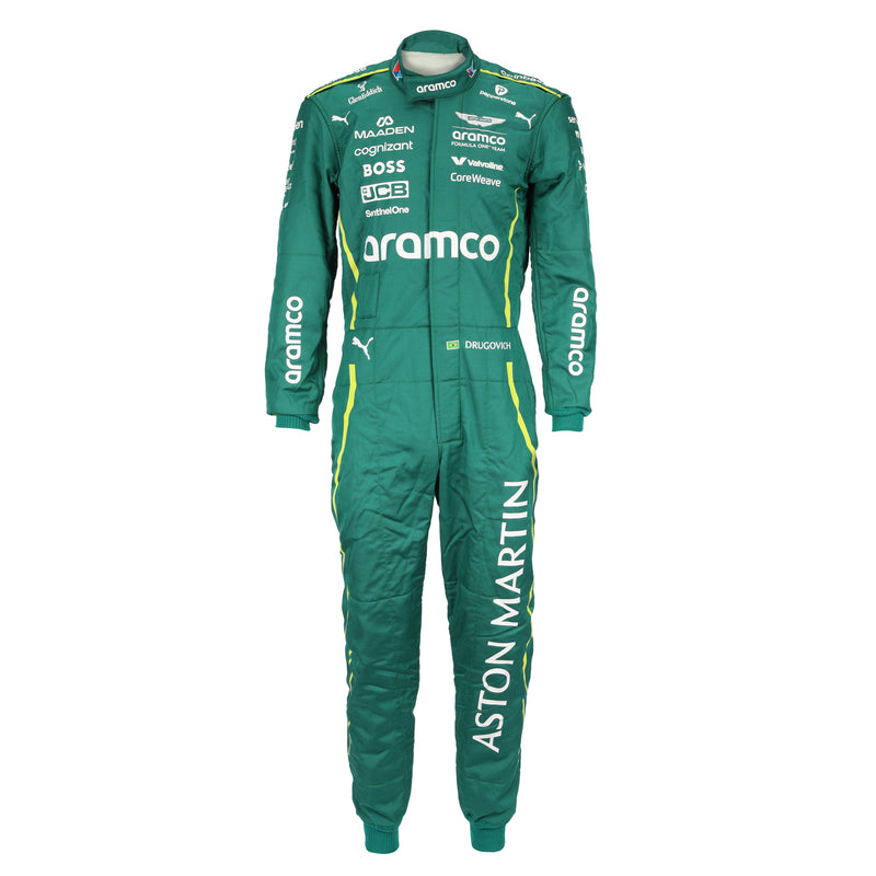 Felipe Drugovich 2025 Aston Martin Aramco F1 Team Suit