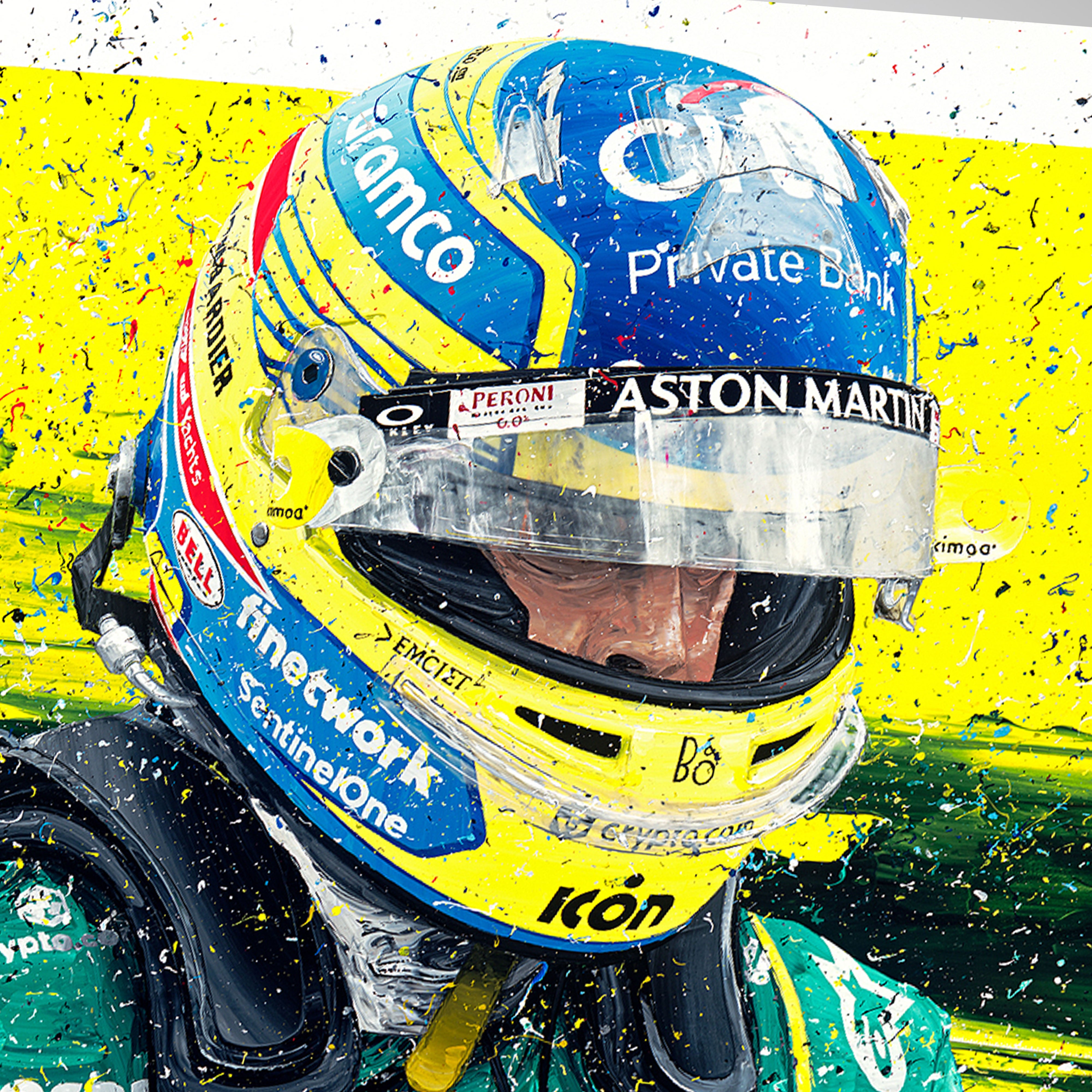 Fernando Alonso 2023 'Championship' Giclee Print – David Johnson