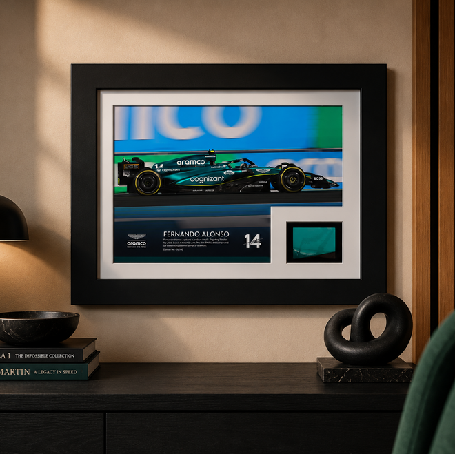 Limited Edition Fernando Alonso 2023 '100th Podium' Bodywork & Photo - Saudi Arabian GP