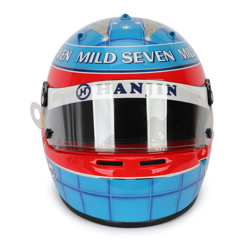 LOT 137 - Fernando Alonso 2003 Mild Seven Renault F1 Team Official Replica Helmet With Race-Used Visor