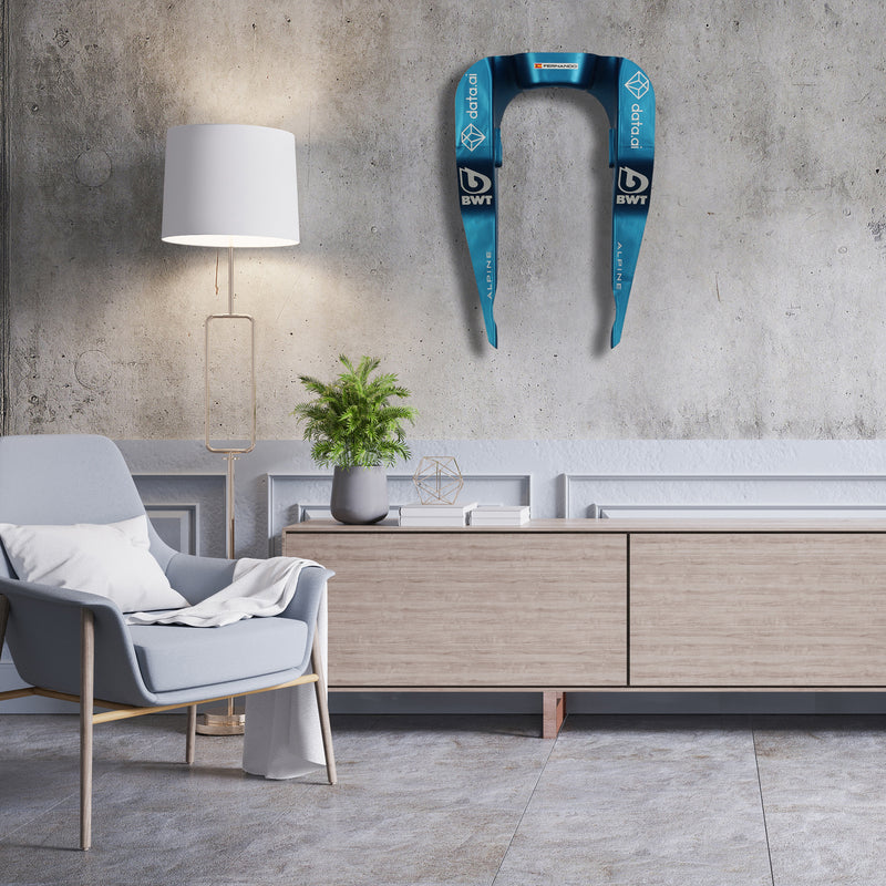 Fernando Alonso 2022 Alpine Headrest Assembly - Grand Prix Used