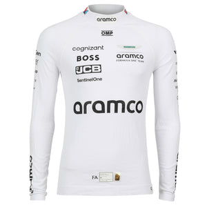 LOT 430 - Fernando Alonso Un-Signed 2024 Aston Martin Aramco Formula One Team Grand Prix Used Nomex - White