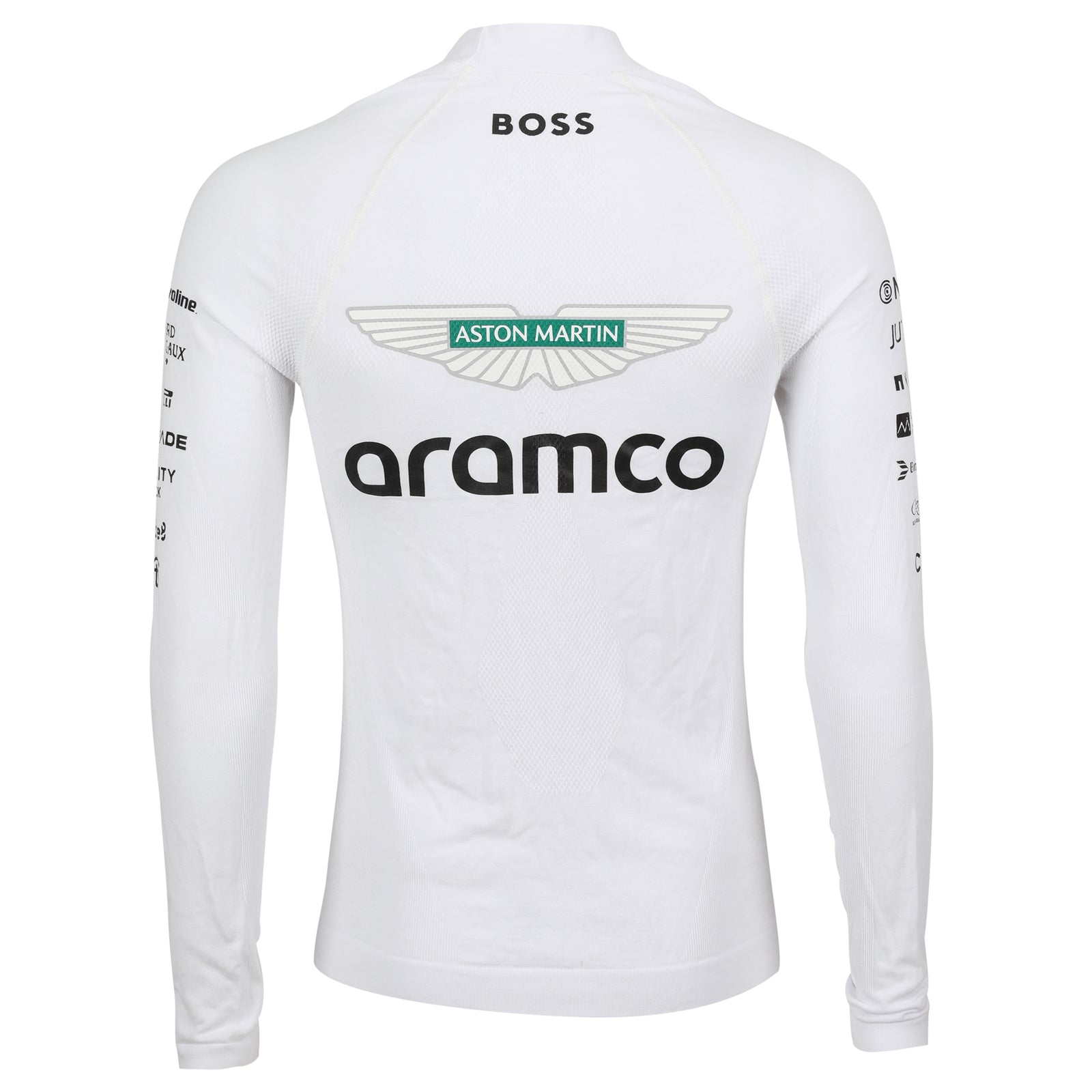 LOT 275 - Fernando Alonso Un-Signed 2024 Aston Martin Aramco Formula One Team Grand Prix Used Nomex - White