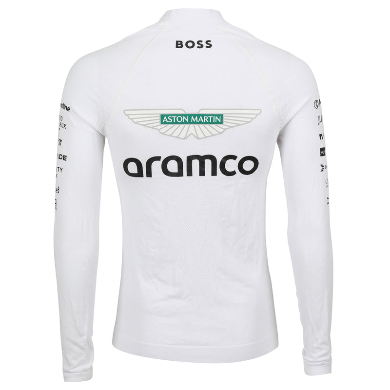 LOT 430 - Fernando Alonso Un-Signed 2024 Aston Martin Aramco Formula One Team Grand Prix Used Nomex - White