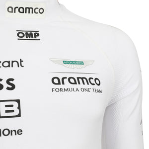 LOT 430 - Fernando Alonso Un-Signed 2024 Aston Martin Aramco Formula One Team Grand Prix Used Nomex - White