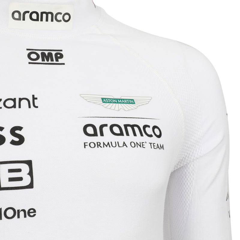 LOT 430 - Fernando Alonso Un-Signed 2024 Aston Martin Aramco Formula One Team Grand Prix Used Nomex - White