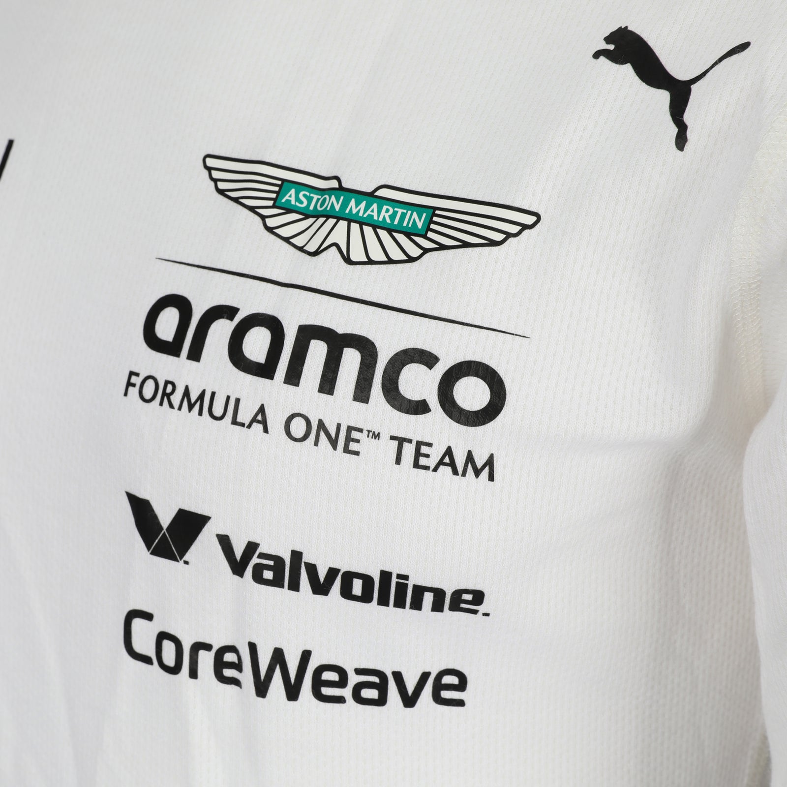 Auction LOT 125 - Fernando Alonso 2025  Aston Martin Aramco F1 Team Un-Signed Nomex - Brazil GP - White