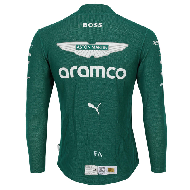 LOT 002 - Fernando Alonso 2025 Grand Prix Used Aston Martin Aramco Nomex