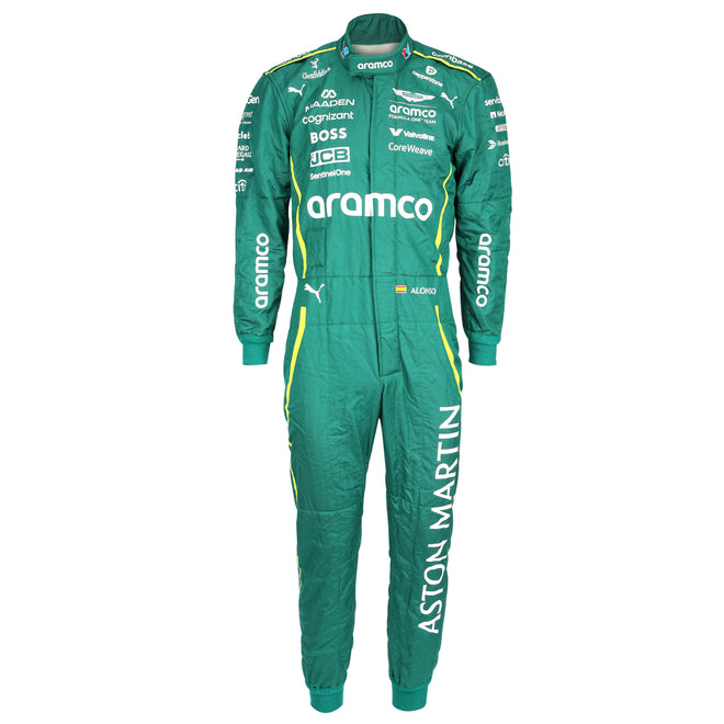 The Austin Auction LOT 002 - Fernando Alonso Un-Signed Aston Martin Aramco F1 Team 2025 Grand Prix Used Race Suit - Austrian GP