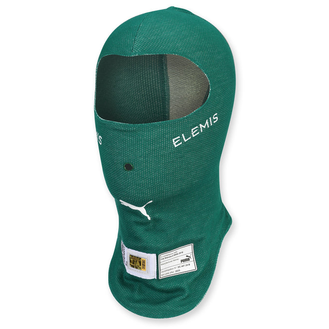 LOT 003 - Fernando Alonso Un-Signed Aston Martin Aramco F1 Team 2025 Grand Prix Used Balaclava