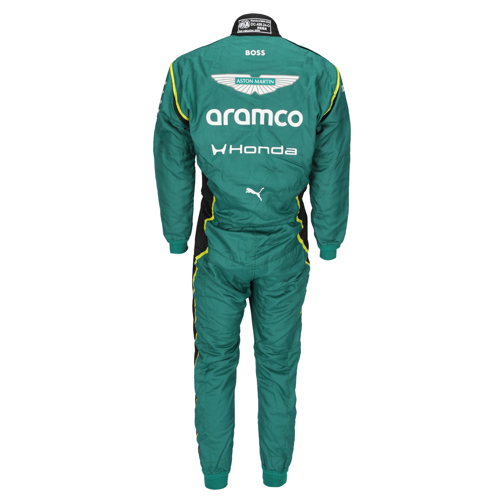 The Silverstone Auction LOT 013 - Fernando Alonso 2026 Aston Martin Aramco F1 Team Un-Signed Suit - Green
