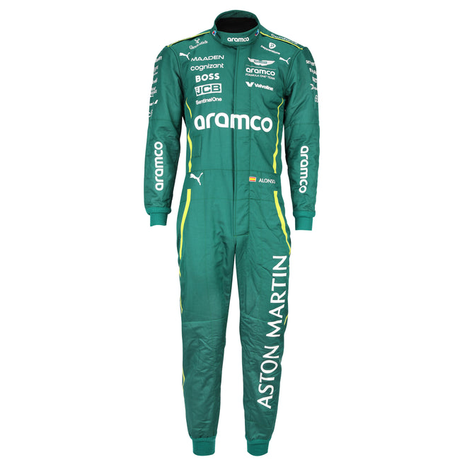 The Austin Auction LOT 079 - Fernando Alonso Un-Signed 2025 Grand Prix Used Aston Martin Aramco Formula One Team Suit - AX00284927